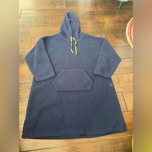 Ugg Koolaburra Long Blanket Fleece Hoodie Oversize Sweater Jacket M Blue